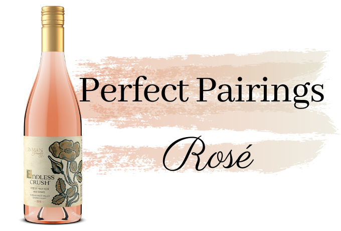 Text says "perfect pairings: Rose"